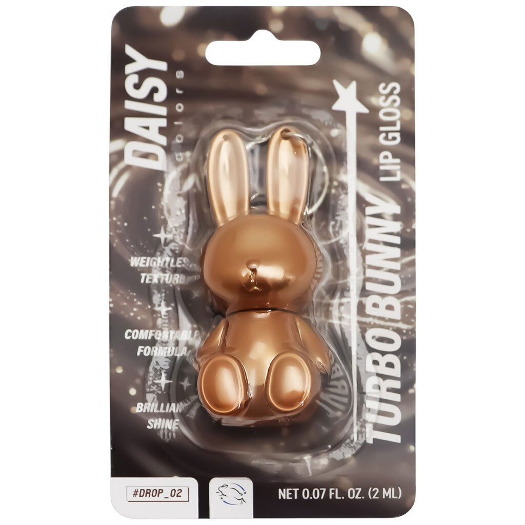 Блиск для губ DAISY COLORS Turbo Bunny №02, 2 мл - № 2 Блиск для губ DAISY COLORS Turbo Bunny №02, 2 мл - № 2