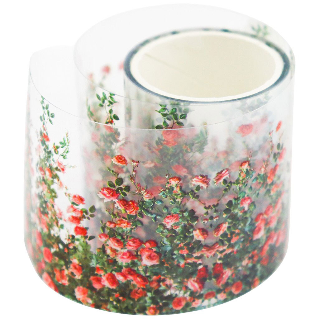 Декор для скрапбукинга клейковый "Цветы", рулон 5 см х 2 м - № 1 Декор для скрапбукинга клейковый "Цветы", рулон 5 см х 2 м - № 1