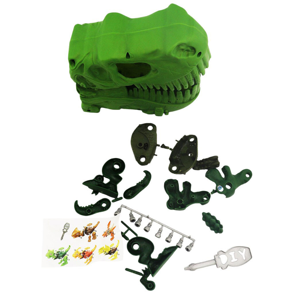 Конструктор детский пластиковый с отверткой "Динозавр" - № 4 Конструктор детский пластиковый с отверткой "Динозавр" - № 4