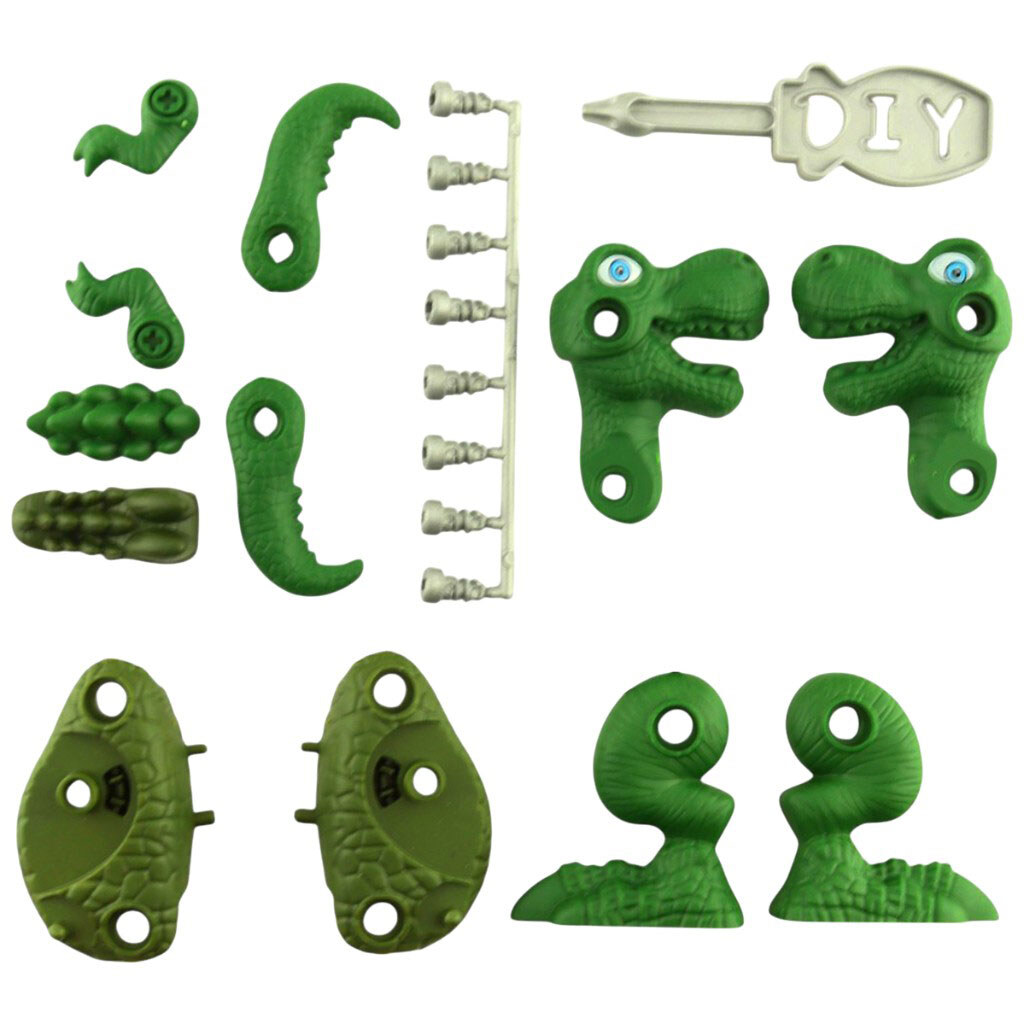 Конструктор детский пластиковый с отверткой "Динозавр" - № 5 Конструктор детский пластиковый с отверткой "Динозавр" - № 5