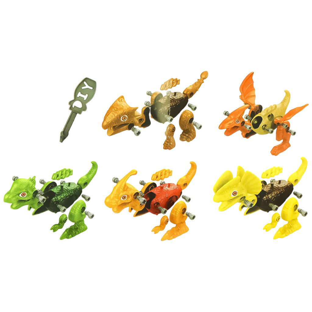 Конструктор детский пластиковый с отверткой "Динозавр" - № 7 Конструктор детский пластиковый с отверткой "Динозавр" - № 7