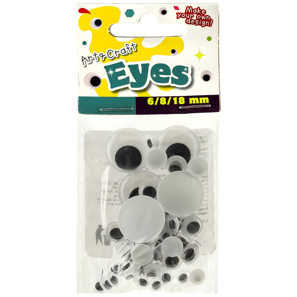 Набор для рукоделия "Глаза для игрушек", размер микс - № 1 Набор для рукоделия "Глаза для игрушек", размер микс - № 1