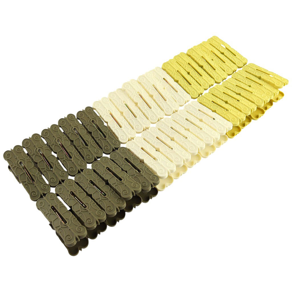 Набор бельевых прищепок пластиковых, 30 шт. - № 2 Набор бельевых прищепок пластиковых, 30 шт. - № 2