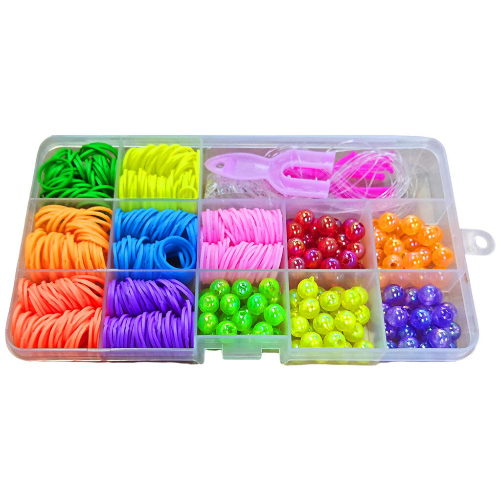 Набор резинок для плетения браслетов из бусин - № 3 Набор резинок для плетения браслетов из бусин - № 3