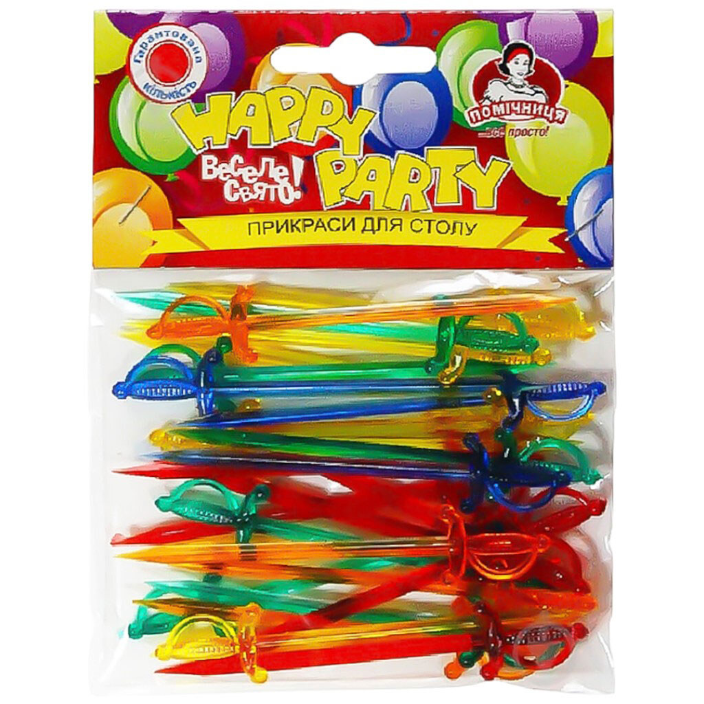 Набор пластиковых шпажек "Помощница", 25 шт. - № 1 Набор пластиковых шпажек "Помощница", 25 шт. - № 1