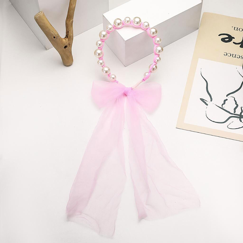 Обруч для волосся з фатином, намистинами, мікс, Lovit - № 4 Обруч для волосся з фатином, намистинами, мікс, Lovit - № 4