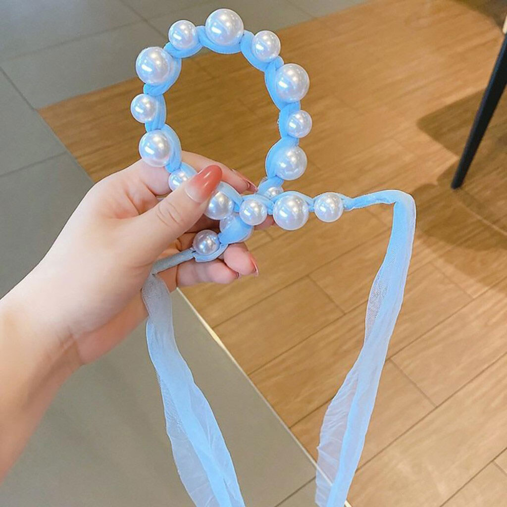 Обруч для волосся з фатином, намистинами, мікс, Lovit - № 5 Обруч для волосся з фатином, намистинами, мікс, Lovit - № 5