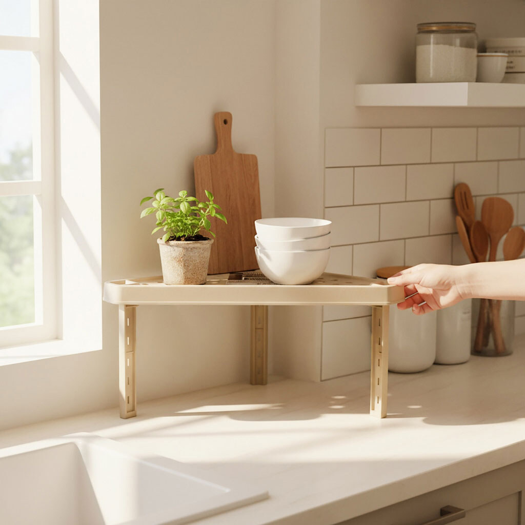 Подставка для посуды пластиковая угловая Gondol Raffy - № 3 Подставка для посуды пластиковая угловая Gondol Raffy - № 3