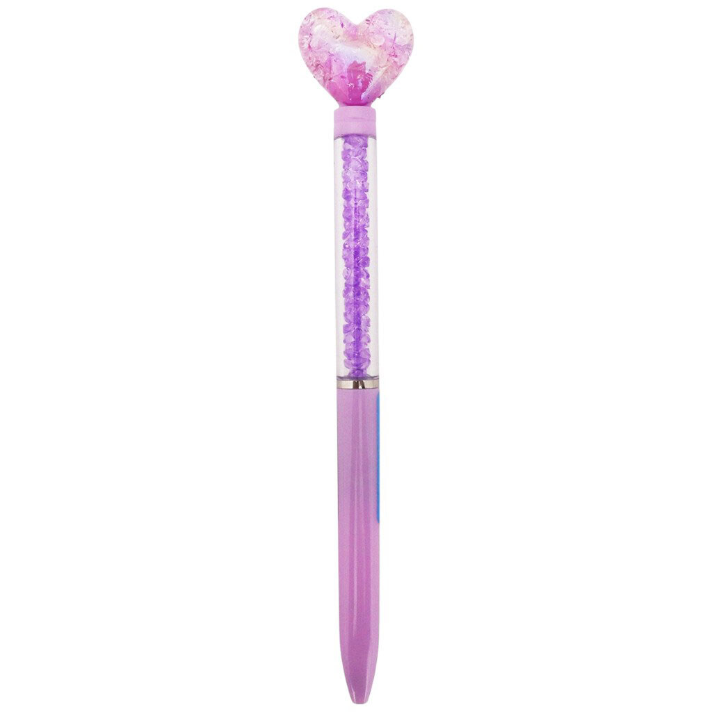 Ручка шариковая с камешками в корпусе "Сердце" - № 1 Ручка шариковая с камешками в корпусе "Сердце" - № 1