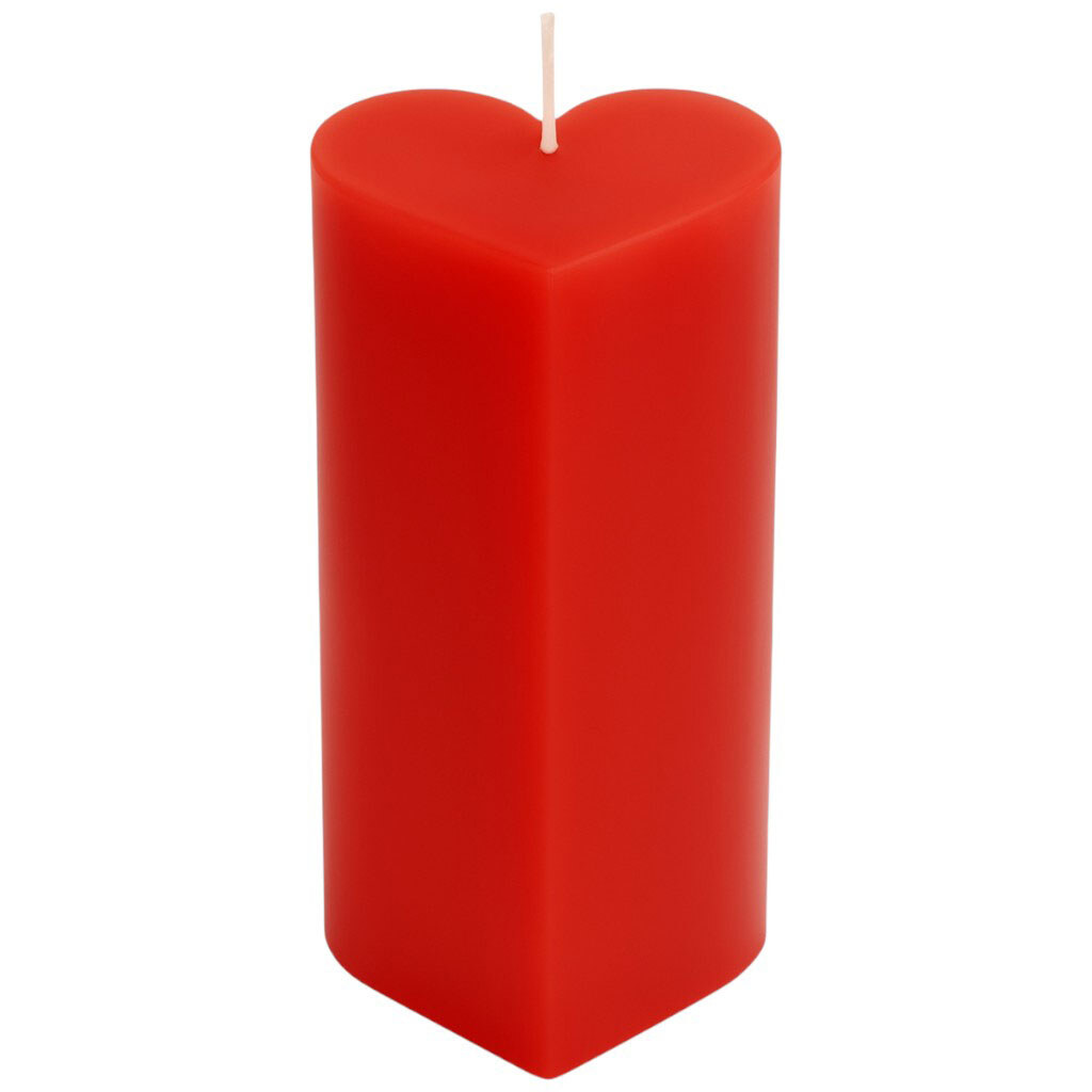 Свеча фигурная ароматизированная цветная "Сердце", 7,3х15 см - № 1 Свеча фигурная ароматизированная цветная "Сердце", 7,3х15 см - № 1