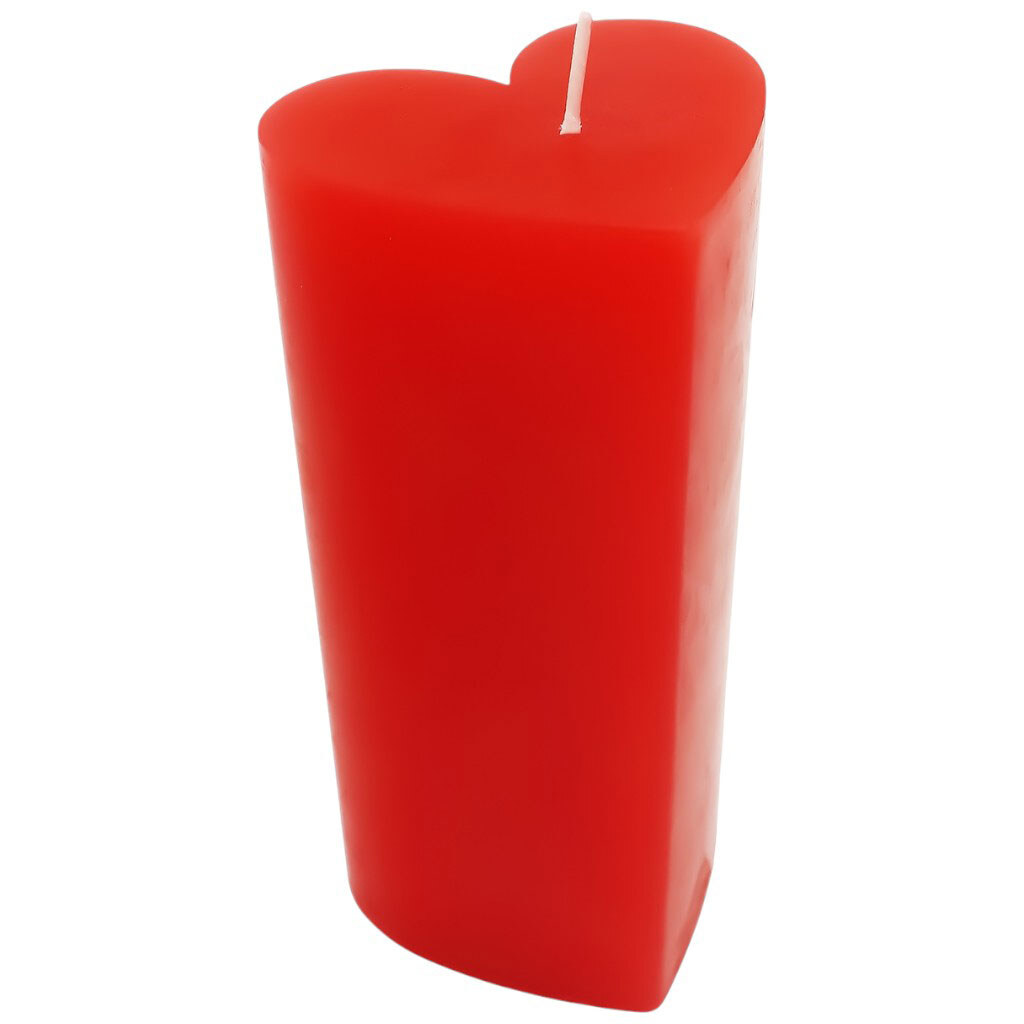 Свеча фигурная ароматизированная цветная "Сердце", 7,3х15 см - № 2 Свеча фигурная ароматизированная цветная "Сердце", 7,3х15 см - № 2