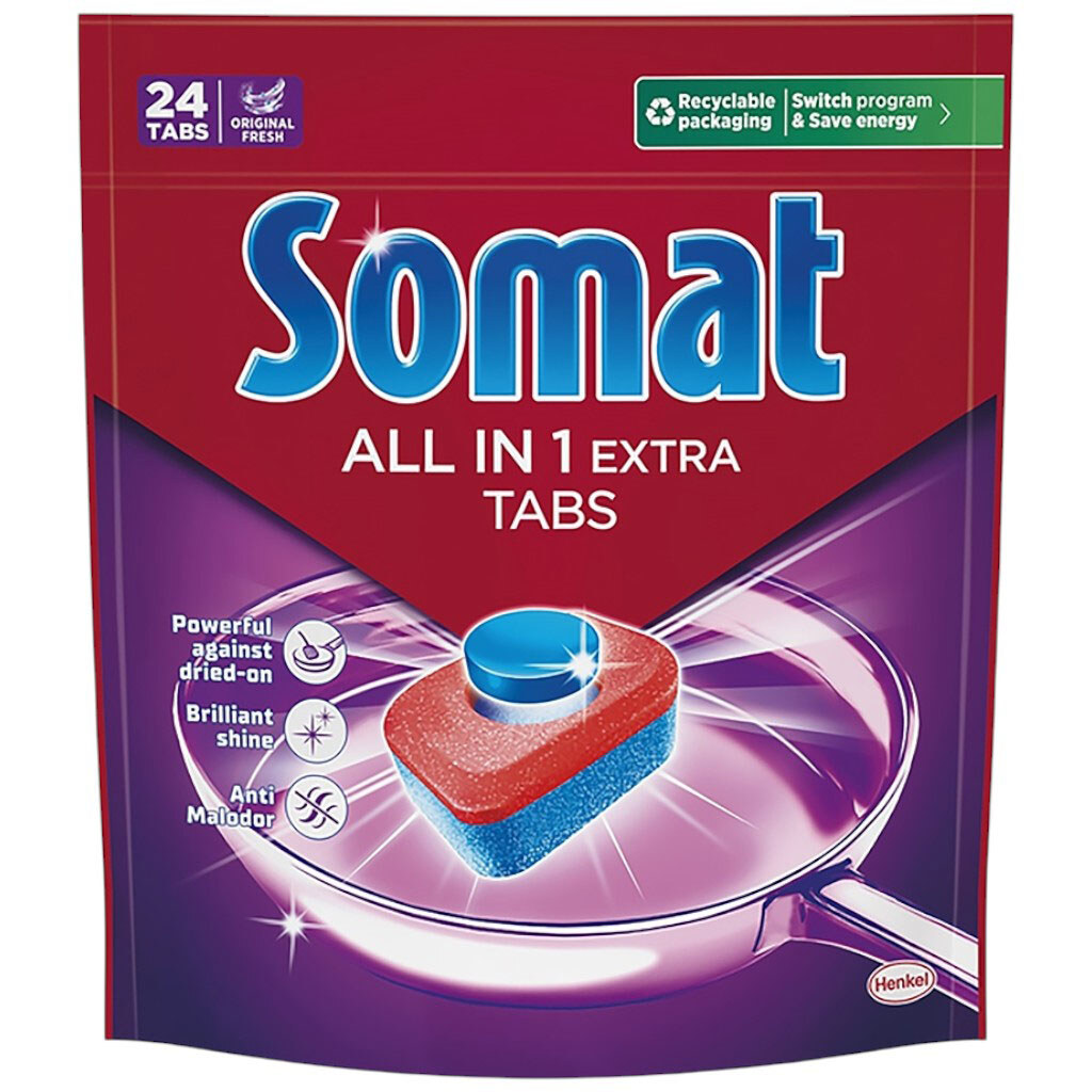 Таблетки для посудомоечной машины Somat Extra All-in-1 - № 1 Таблетки для посудомоечной машины Somat Extra All-in-1 - № 1