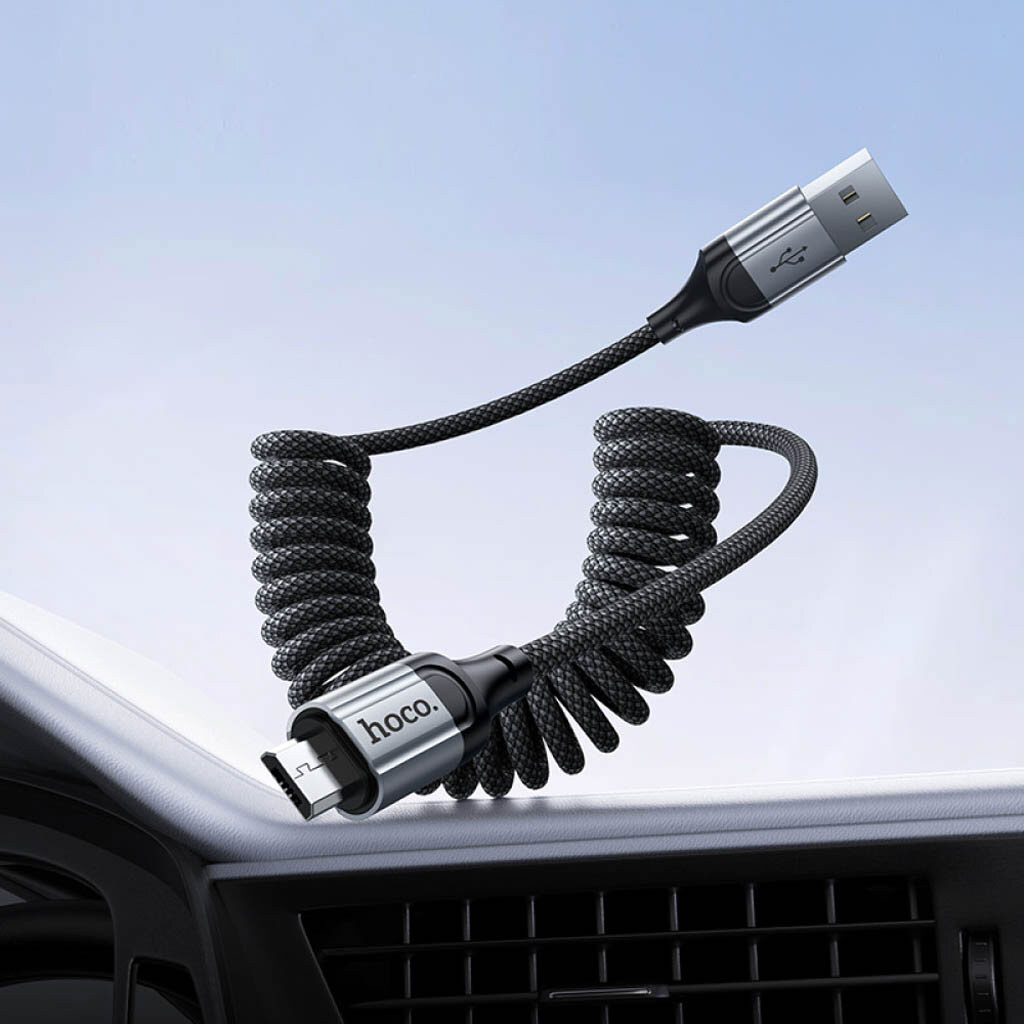 USB кабель Hoco X121 Nuevo, MicroUSB, 1.5 м., Черный - № 8 USB кабель Hoco X121 Nuevo, MicroUSB, 1.5 м., Черный - № 8