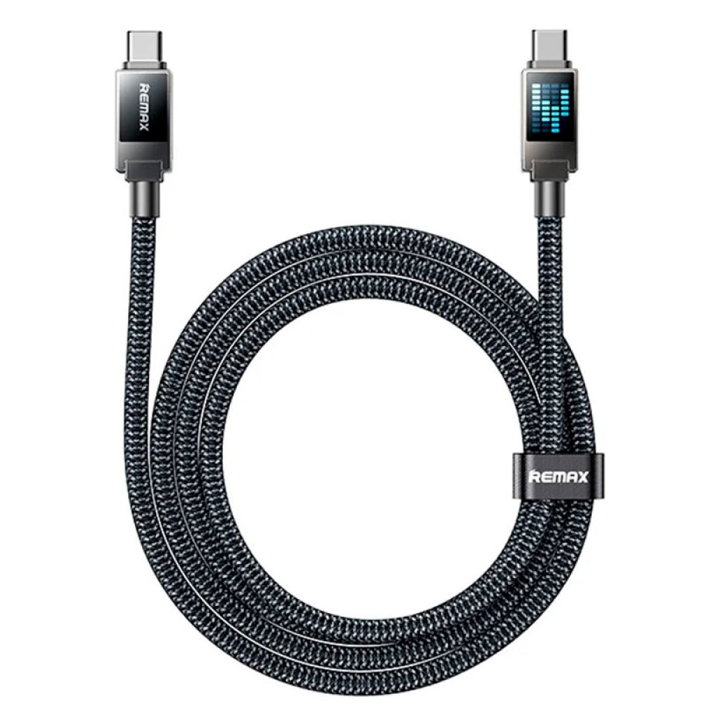 USB кабель Remax CB09 Rhythm, Type-C, 1.2 м., Чорний - № 1 USB кабель Remax CB09 Rhythm, Type-C, 1.2 м., Чорний - № 1