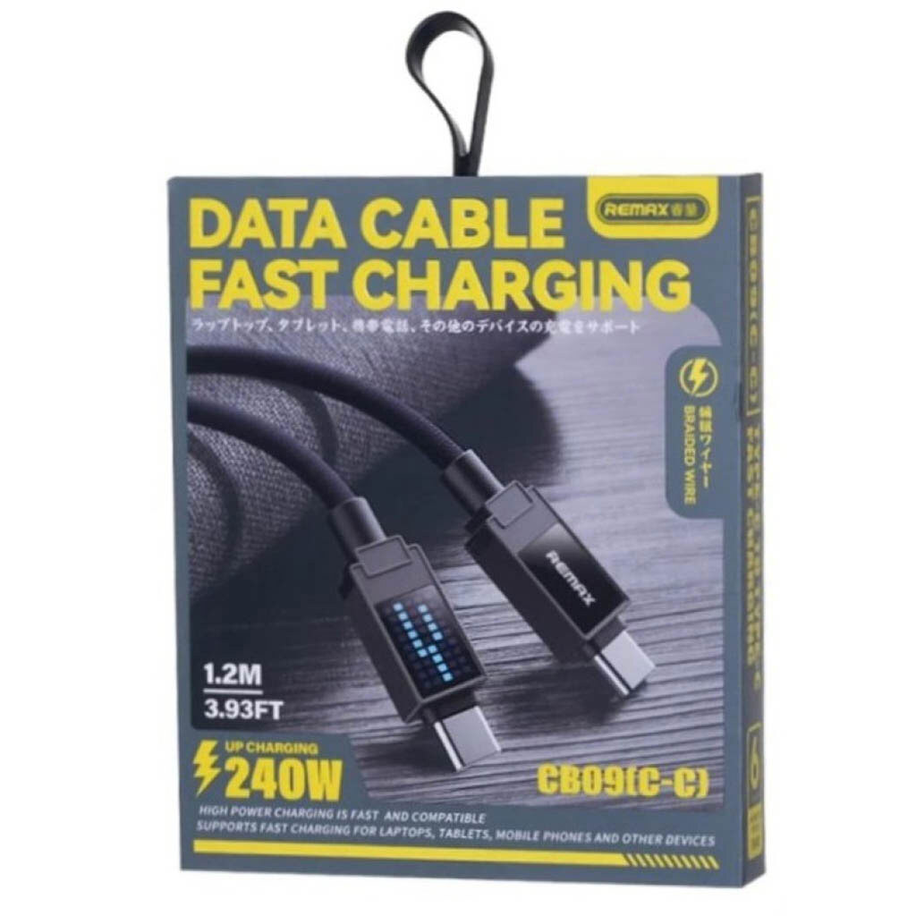 USB кабель Remax CB09 Rhythm, Type-C, 1.2 м., Чорний - № 3 USB кабель Remax CB09 Rhythm, Type-C, 1.2 м., Чорний - № 3