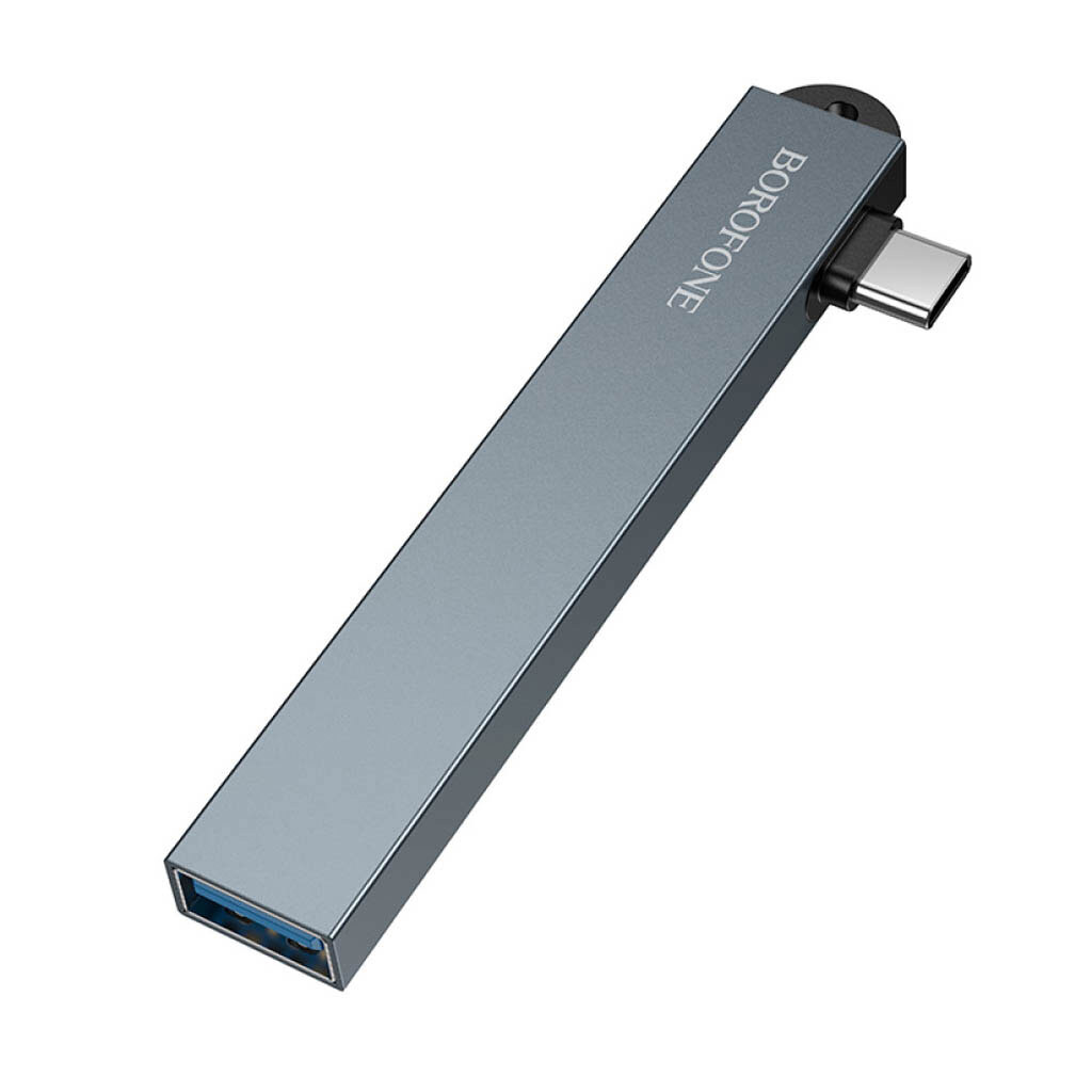 USB Hub Borofone FH1A, Type-C, Серый - № 4 USB Hub Borofone FH1A, Type-C, Серый - № 4