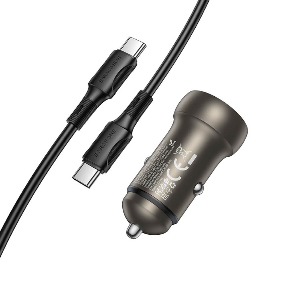 АЗУ Borofone BZ32A Fresh, С кабелем, Type-C, Золотой - № 3 АЗУ Borofone BZ32A Fresh, С кабелем, Type-C, Золотой - № 3