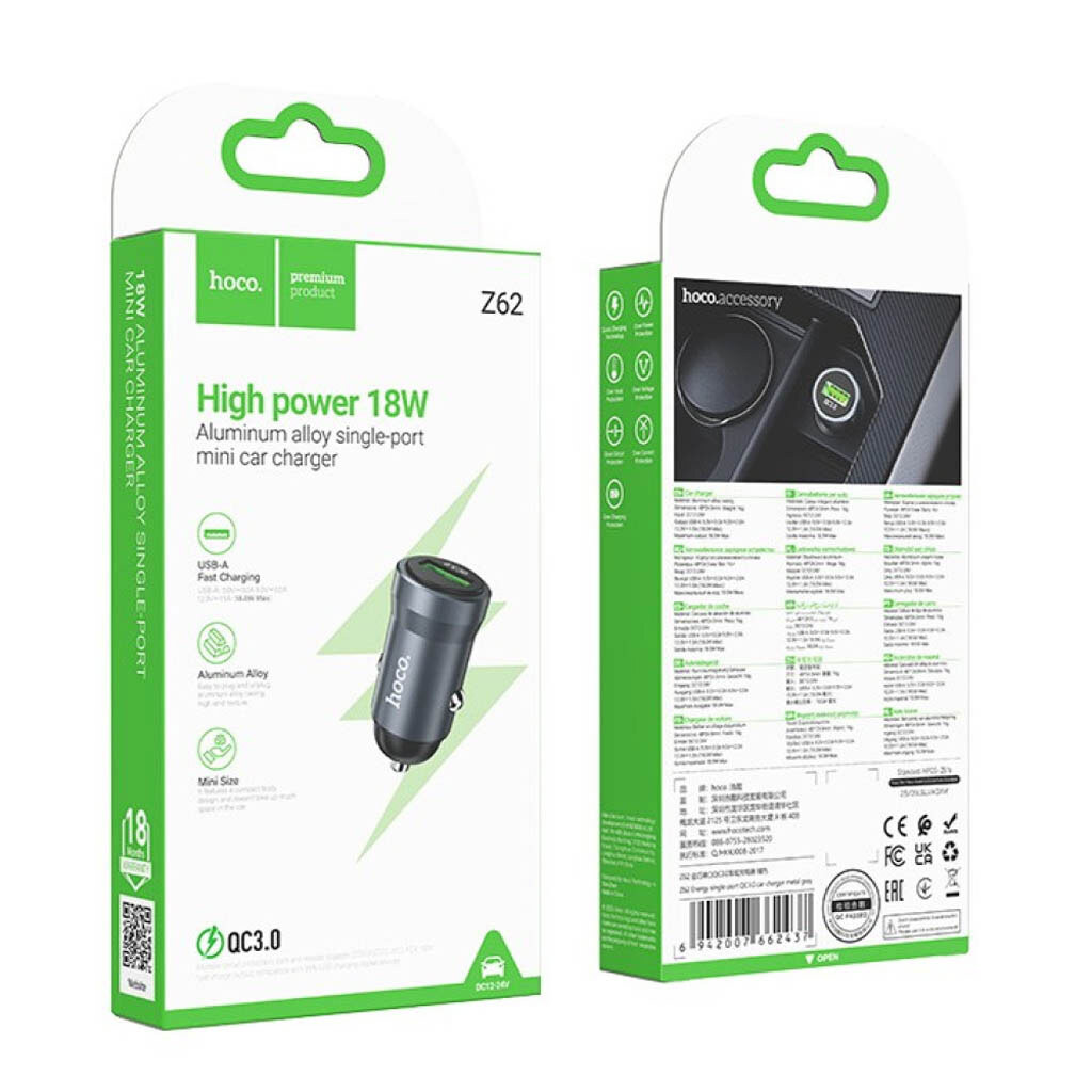 АЗУ Hoco Z62 Energy, Серый - № 6 АЗУ Hoco Z62 Energy, Серый - № 6