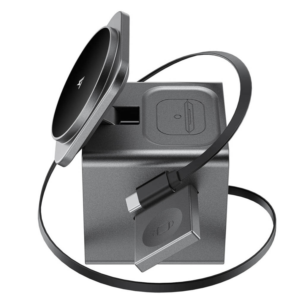 Бездротове ЗУ AceFast E34, Сірий - № 5 Бездротове ЗУ AceFast E34, Сірий - № 5