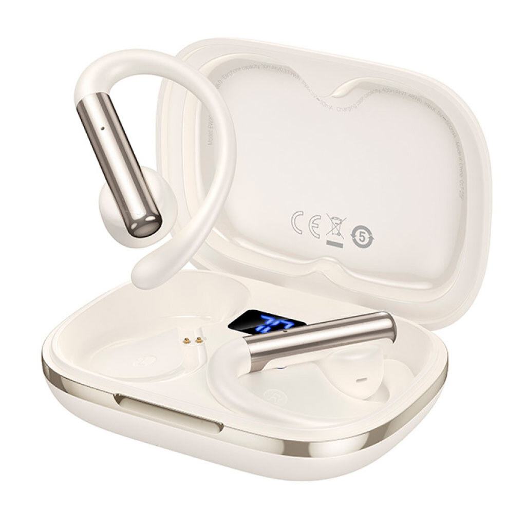 Bluetooth-гарнитура Hoco EW206 Mist, Стерео, Белый - № 1 Bluetooth-гарнитура Hoco EW206 Mist, Стерео, Белый - № 1