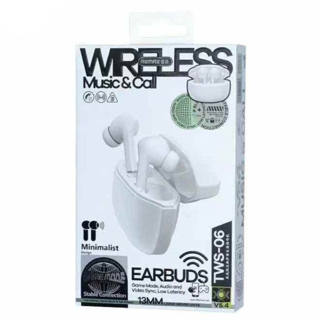 Bluetooth-гарнитура Remax TWS-06, Стерео, Белый - № 3 Bluetooth-гарнитура Remax TWS-06, Стерео, Белый - № 3