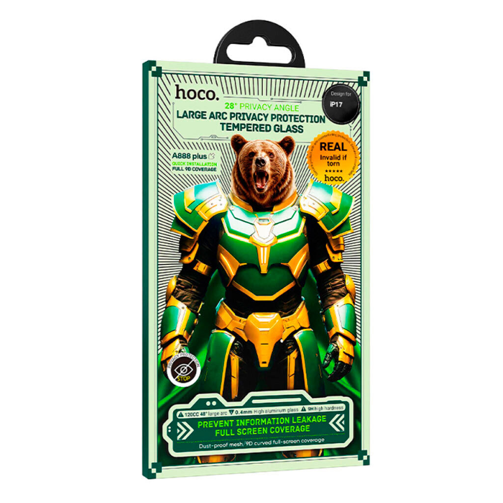 Защитное стекло Apple iPhone 11 Pro Max / iPhone XS Max, Hoco A888 Plus Bear, Черный - № 1 Защитное стекло Apple iPhone 11 Pro Max / iPhone XS Max, Hoco A888 Plus Bear, Черный - № 1