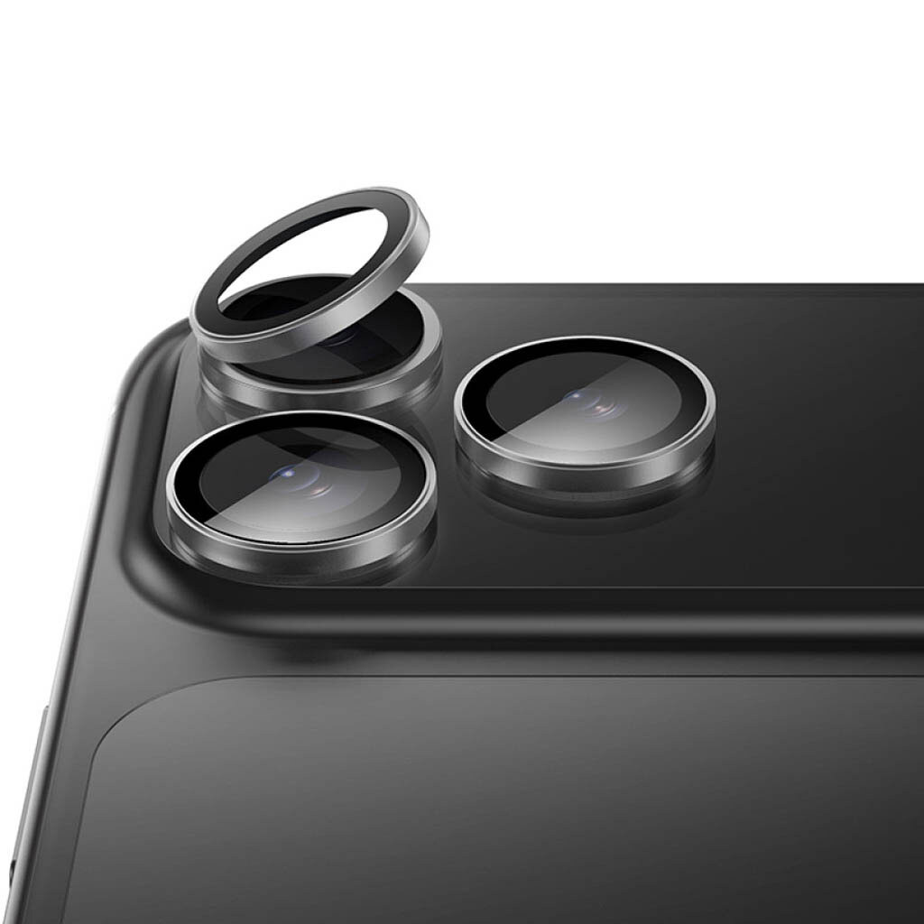 Защитное стекло камеры Apple iPhone 17 Pro / iPhone 17 Pro Max, Hoco V13, Черный - № 6 Защитное стекло камеры Apple iPhone 17 Pro / iPhone 17 Pro Max, Hoco V13, Черный - № 6