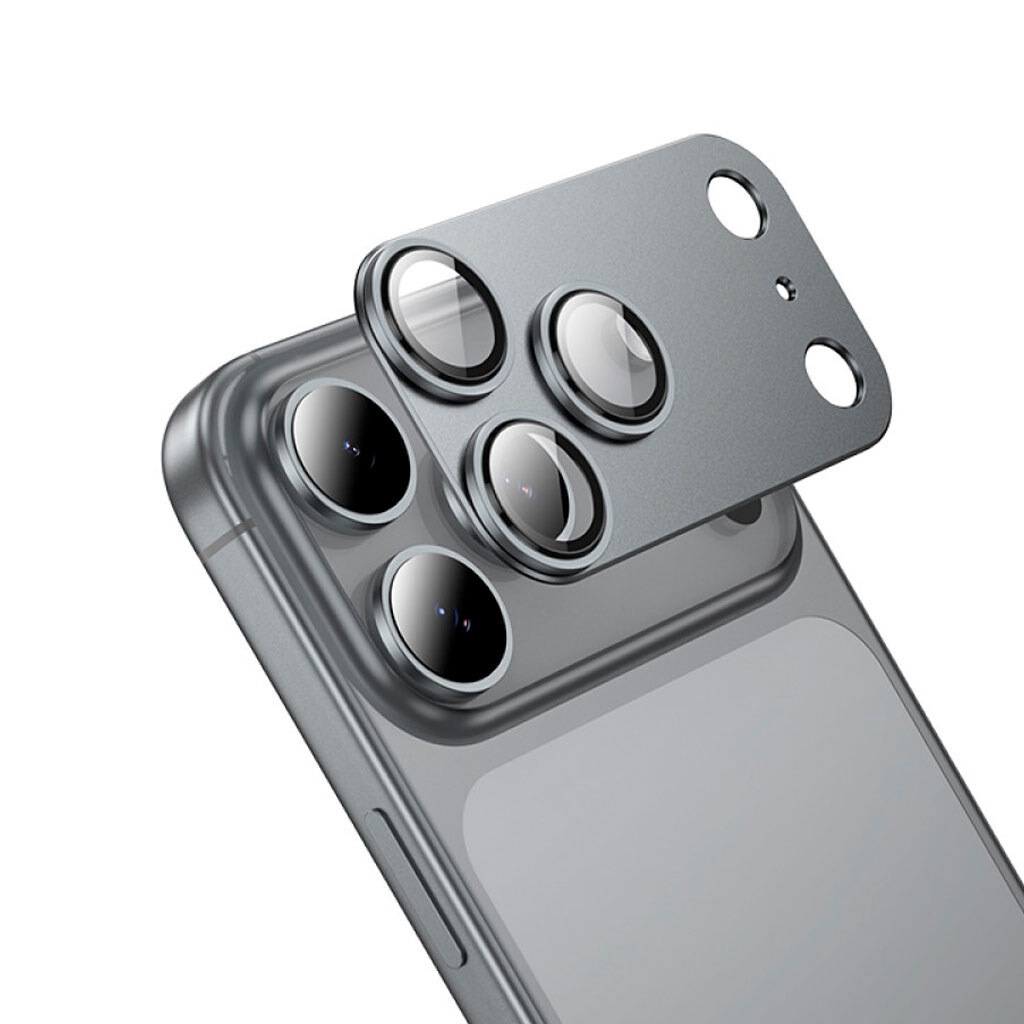 Защитное стекло камеры Apple iPhone 17 Pro, Hoco V16, Серый - № 2 Защитное стекло камеры Apple iPhone 17 Pro, Hoco V16, Серый - № 2