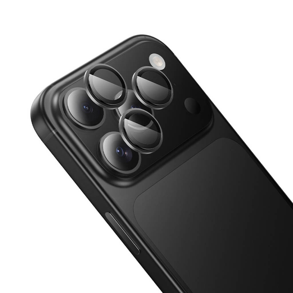 Защитное стекло камеры Apple iPhone 17 Pro / iPhone 17 Pro Max, Hoco V14, Черный - № 4 Защитное стекло камеры Apple iPhone 17 Pro / iPhone 17 Pro Max, Hoco V14, Черный - № 4