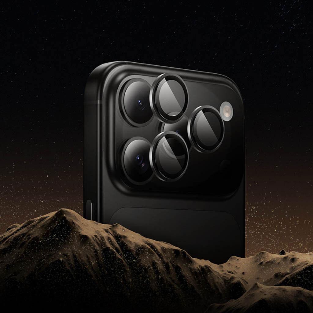 Защитное стекло камеры Apple iPhone 17 Pro / iPhone 17 Pro Max, Hoco V14, Черный - № 9 Защитное стекло камеры Apple iPhone 17 Pro / iPhone 17 Pro Max, Hoco V14, Черный - № 9