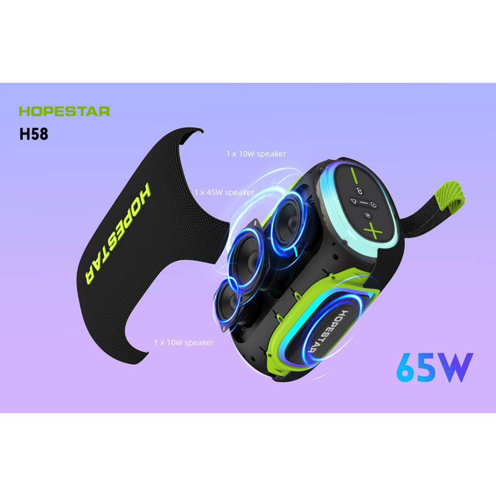 Портативная колонка Hopestar H58, Черный - № 5 Портативная колонка Hopestar H58, Черный - № 5