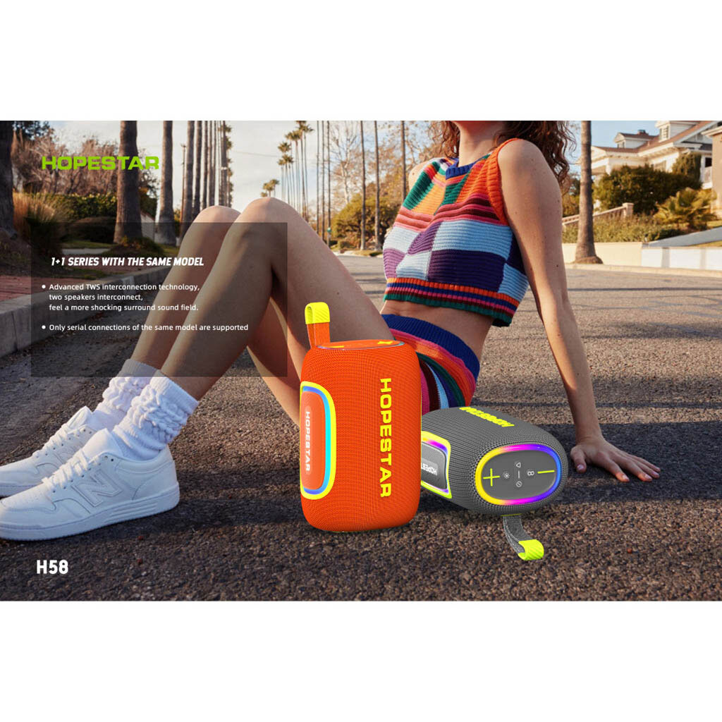 Портативная колонка Hopestar H58, Черный - № 6 Портативная колонка Hopestar H58, Черный - № 6