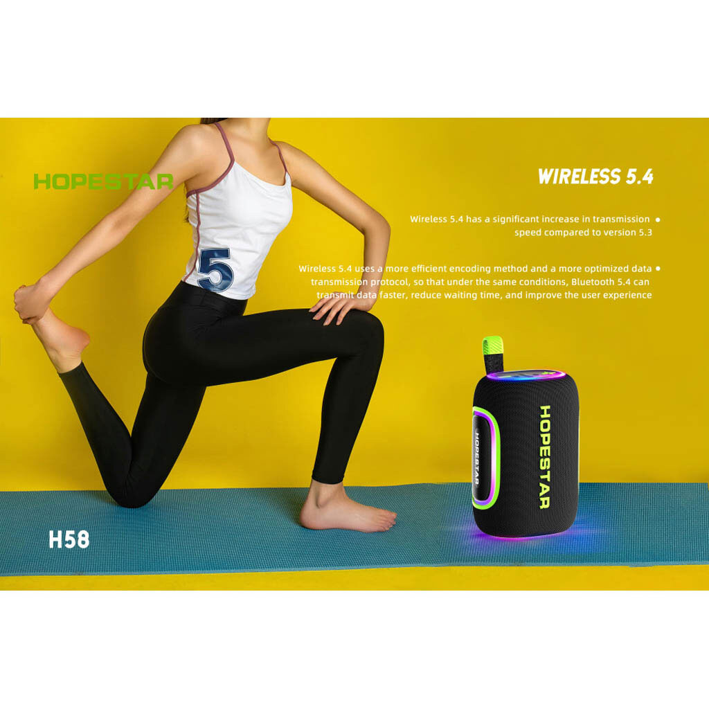 Портативная колонка Hopestar H58, Черный - № 7 Портативная колонка Hopestar H58, Черный - № 7