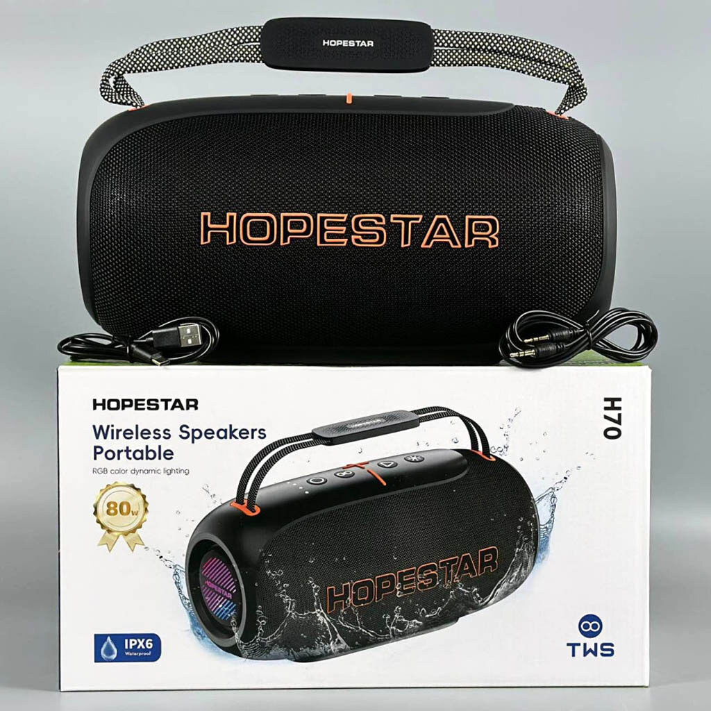 Портативная колонка Hopestar H70, Черный - № 8 Портативная колонка Hopestar H70, Черный - № 8
