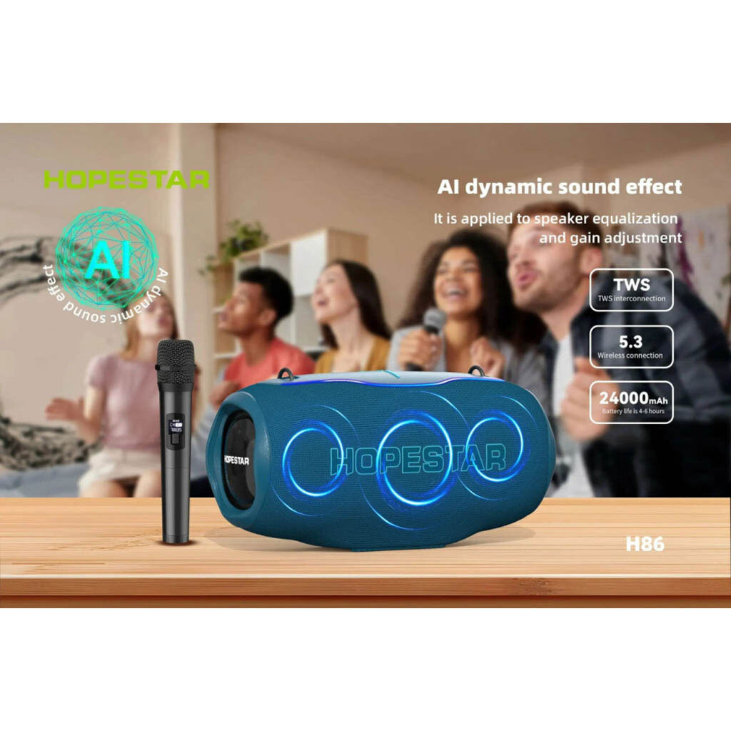 Портативная колонка Hopestar H86, Черный - № 3 Портативная колонка Hopestar H86, Черный - № 3