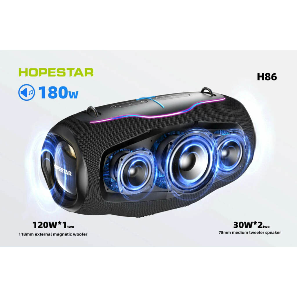 Портативная колонка Hopestar H86, Черный - № 4 Портативная колонка Hopestar H86, Черный - № 4