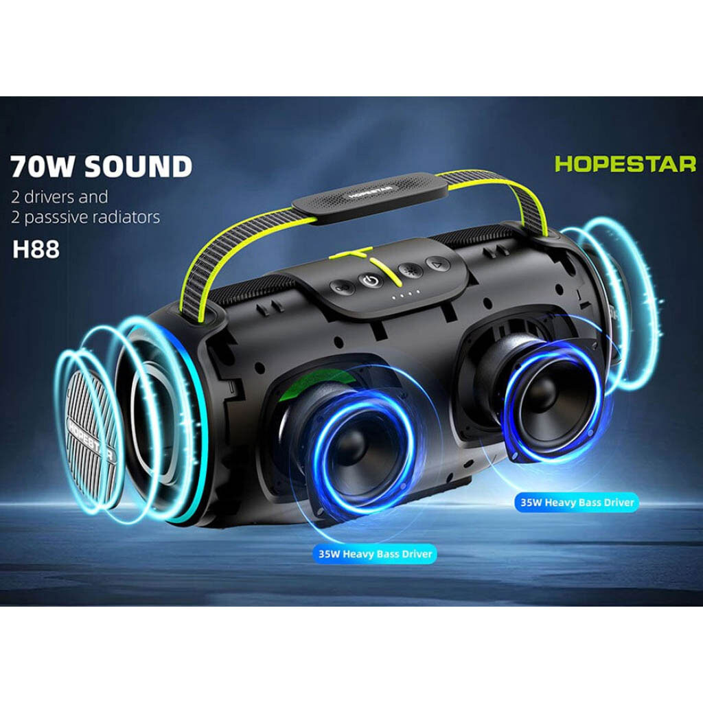 Портативная колонка Hopestar H88, Черный - № 4 Портативная колонка Hopestar H88, Черный - № 4
