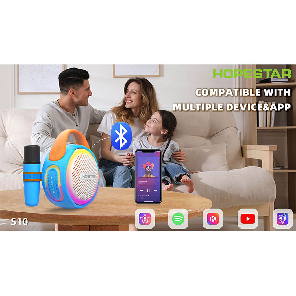 Портативная колонка Hopestar S10, Мятный - № 6 Портативная колонка Hopestar S10, Мятный - № 6