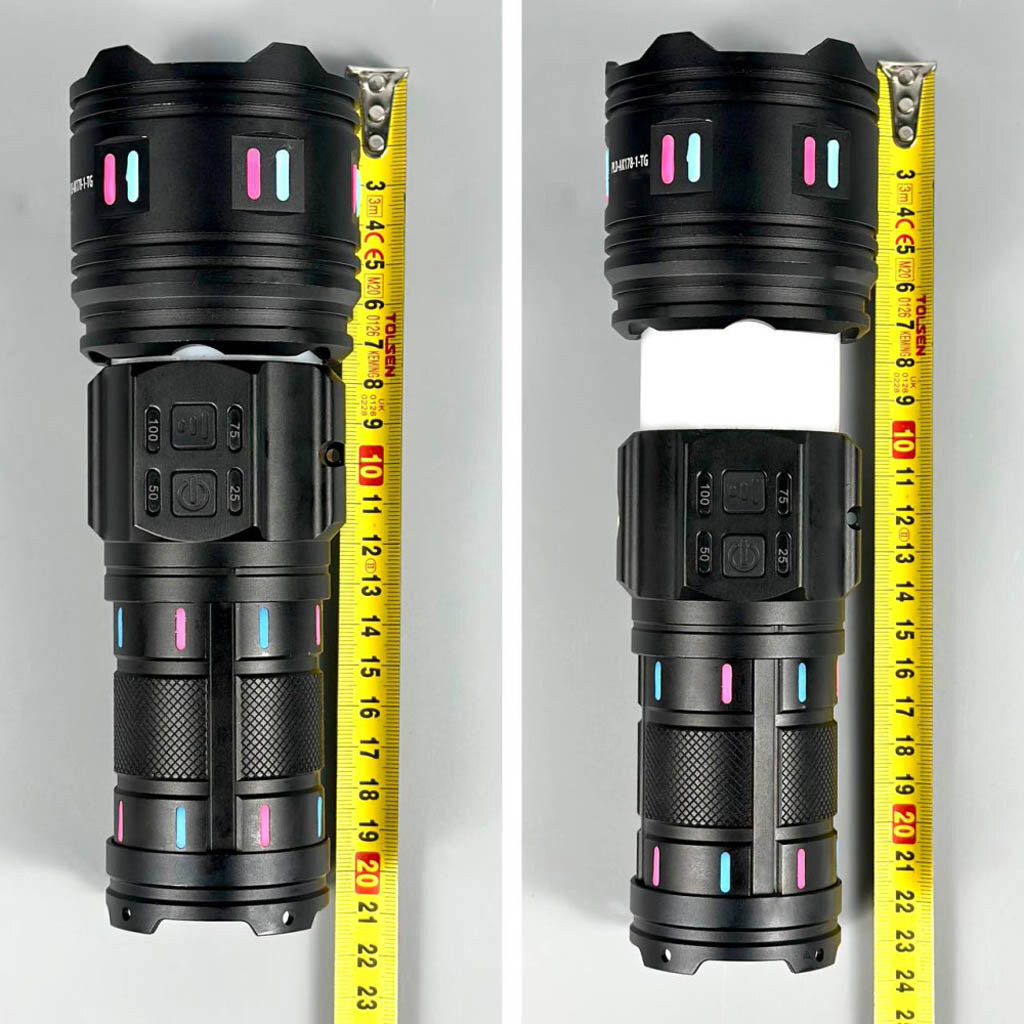 Фонарик AK178-1 PM60-TG+COB, Черный - № 3 Фонарик AK178-1 PM60-TG+COB, Черный - № 3