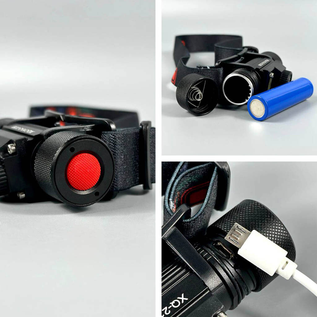 Налобный фонарь XQ-210-2, Черный - № 2 Налобный фонарь XQ-210-2, Черный - № 2