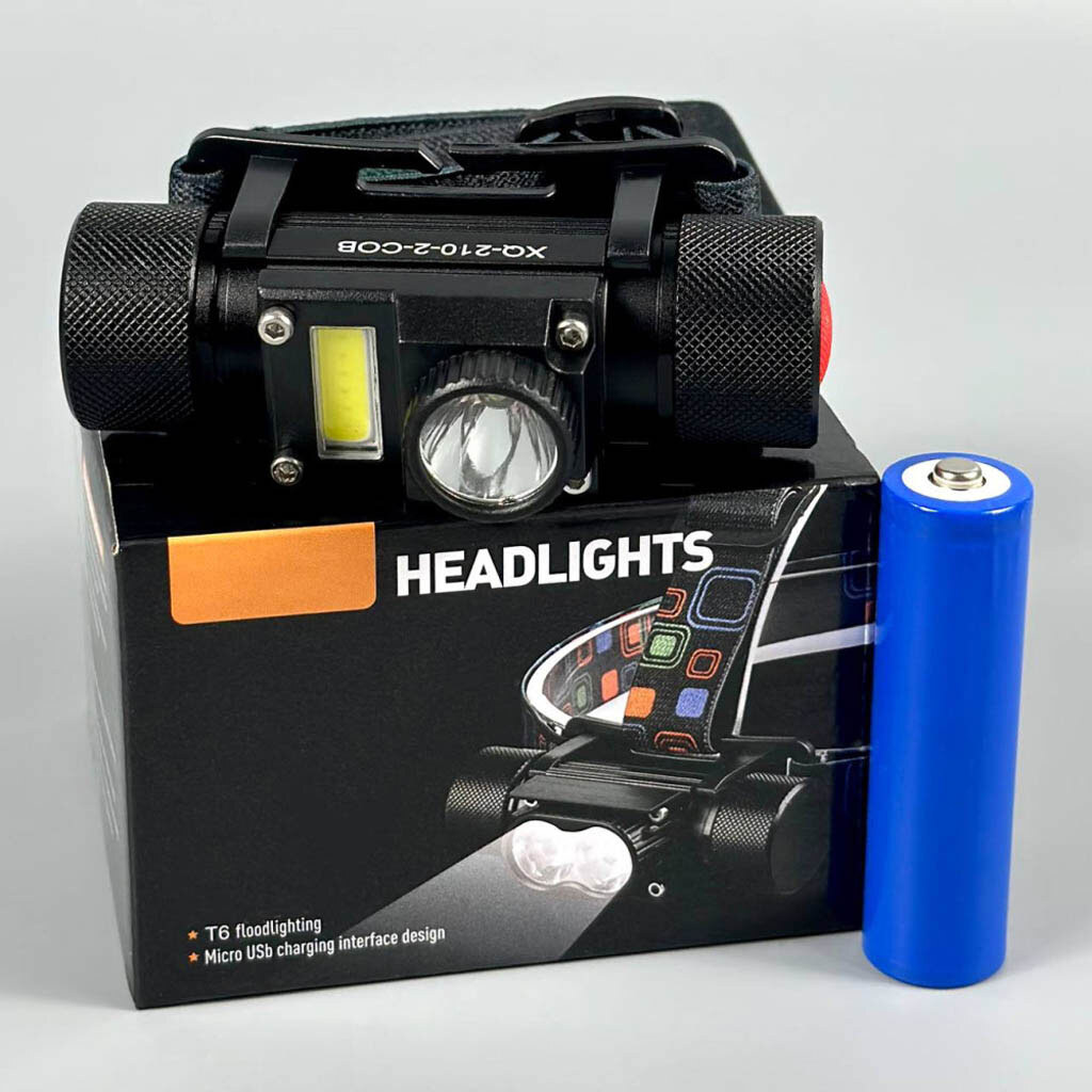 Налобный фонарь XQ-210-2, Черный - № 5 Налобный фонарь XQ-210-2, Черный - № 5