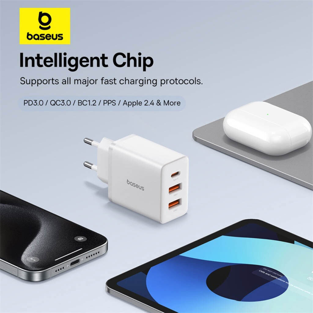 СЗУ Baseus P10111402113-00 Cube, Белый - № 8 СЗУ Baseus P10111402113-00 Cube, Белый - № 8