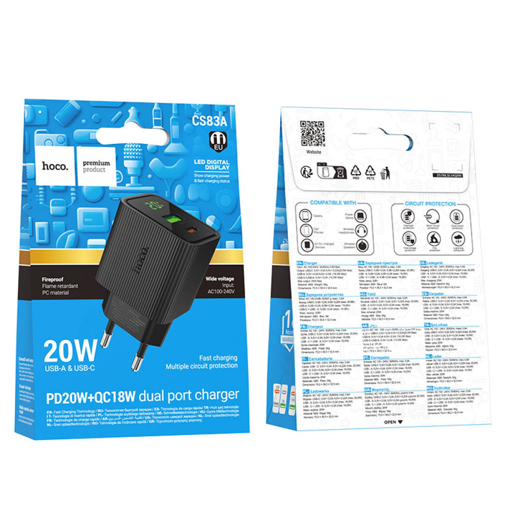 СЗУ Hoco CS83A Excellent, Чорний - № 9 СЗУ Hoco CS83A Excellent, Чорний - № 9