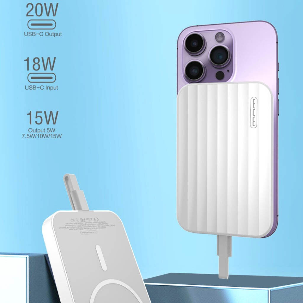 Портативная батарея (Power Bank) WUW Y150, 10000 mAh, Белый - № 3 Портативная батарея (Power Bank) WUW Y150, 10000 mAh, Белый - № 3