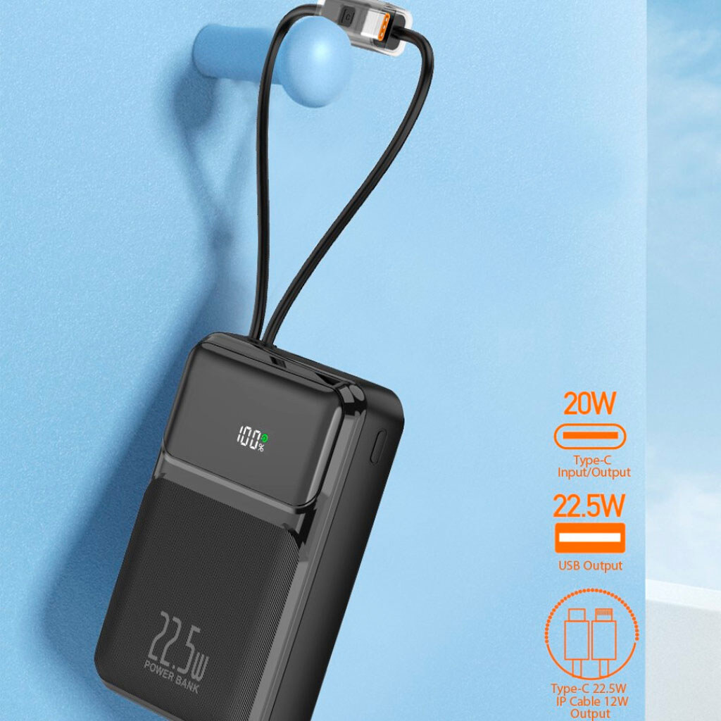 Портативная батарея (Power Bank) WUW Y159, 20000 mAh, Черный - № 2 Портативная батарея (Power Bank) WUW Y159, 20000 mAh, Черный - № 2