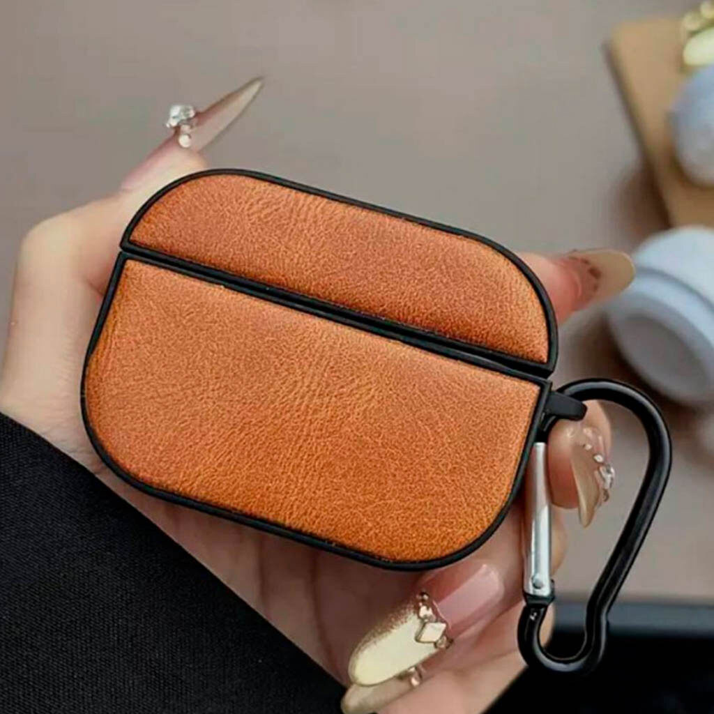 Чехол (накладка) Apple AirPods Pro 2, Retro Business Simple, Красный - № 4 Чехол (накладка) Apple AirPods Pro 2, Retro Business Simple, Красный - № 4