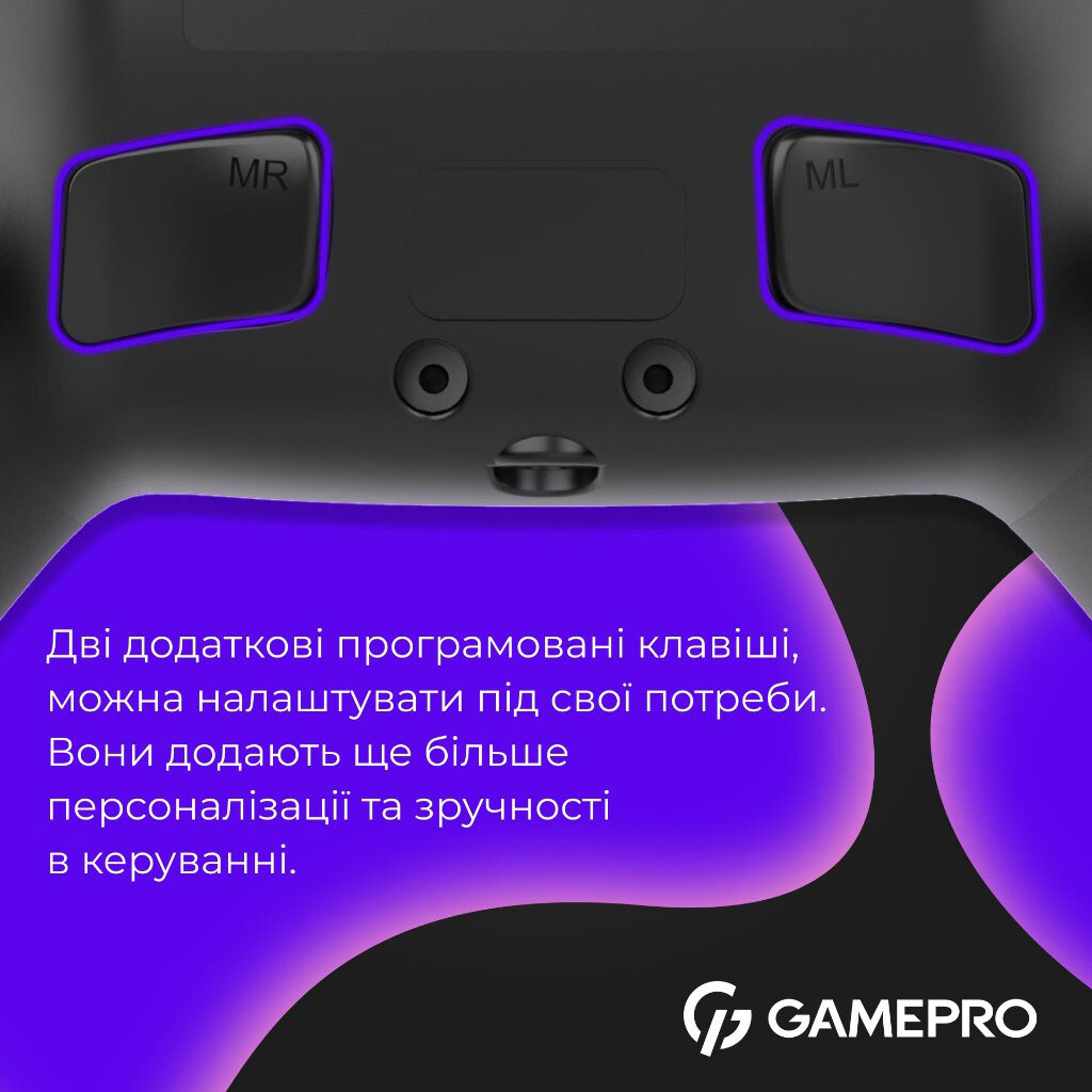 Геймпад GamePro із зарядною станцією GPS20BDOC, Чорний - № 8 Геймпад GamePro із зарядною станцією GPS20BDOC, Чорний - № 8