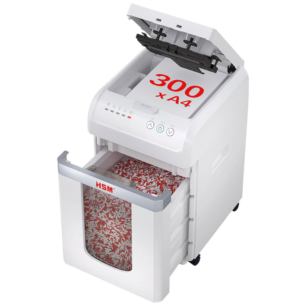 Уничтожитель документов HSM Autofeed X300, Белый - № 3 Уничтожитель документов HSM Autofeed X300, Белый - № 3
