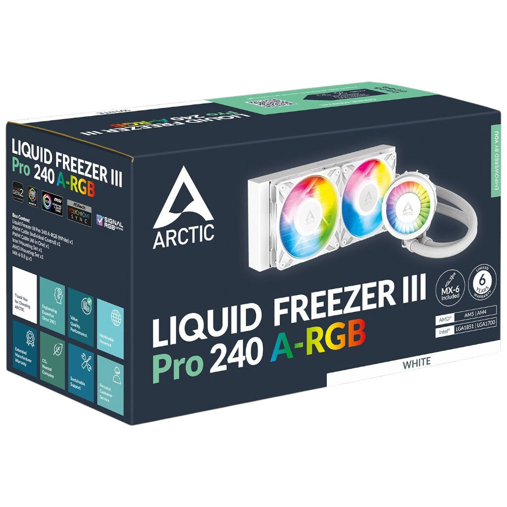 Система водяного охлаждения Arctic Liquid Freezer III Pro 240 A-RGB - № 4 Система водяного охлаждения Arctic Liquid Freezer III Pro 240 A-RGB - № 4