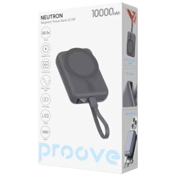 Портативная батарея (Power Bank) Proove Neutron, 10000 mAh, Серый - № 3 Портативная батарея (Power Bank) Proove Neutron, 10000 mAh, Серый - № 3